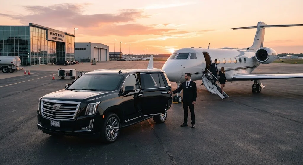 Private jet chauffeur transfers at Westchester County Airport HPN Title: Private Jet Chauffeur Transfers HPN & Teterboro